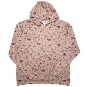 SWING JUICE Golf Performance Hoodie Mushrooms Cypress Brown Beige XXL 2XL